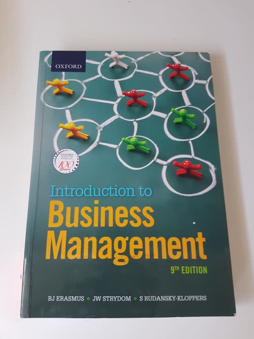 Business & Management Sciences Introduction to Business Management 9th Edition. By B J Erasmus